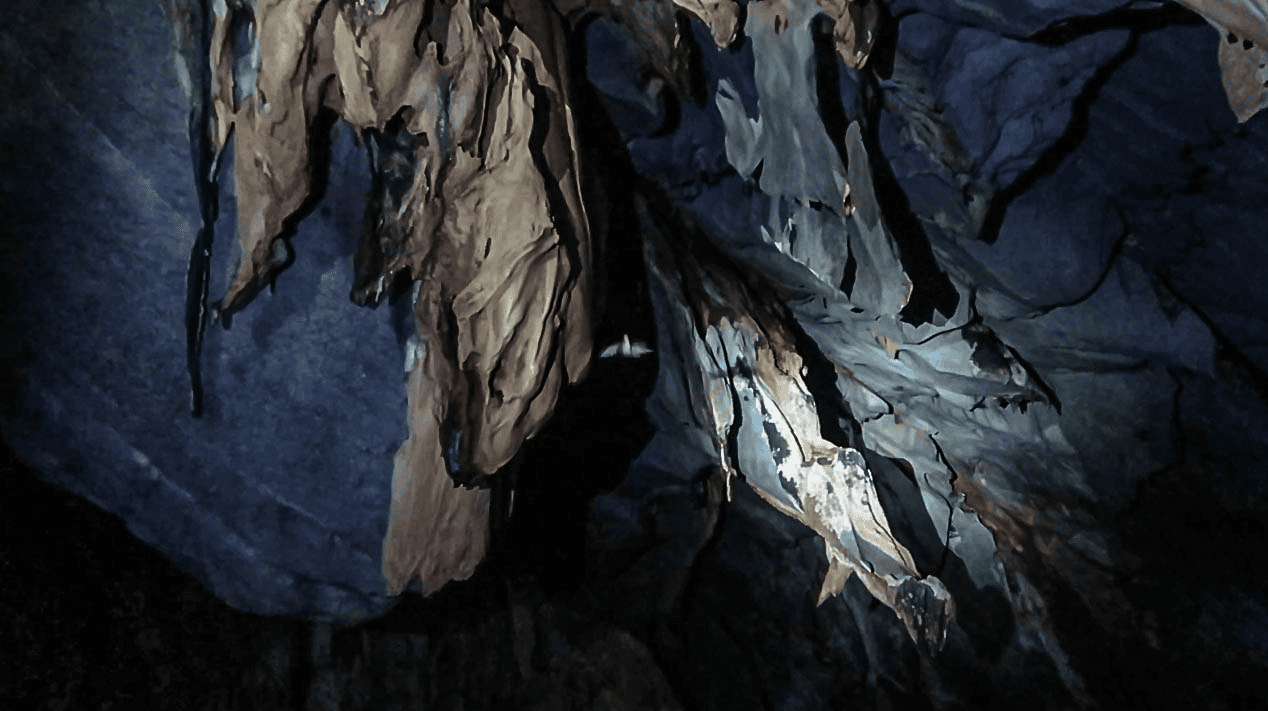 puerto princesa underground river with rock formation in palawan philippines